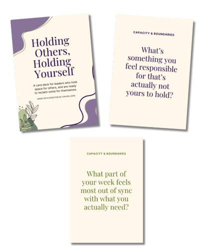 Holding Others Deck